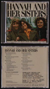 1t325 HANNAH & HER SISTERS soundtrack CD '90 original score by Harry James, Cole Porter, and more!