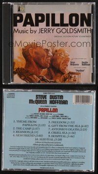 1t350 PAPILLON soundtrack CD '88 Franklin J. Schaffner classic, original score by Jerry Goldsmith!