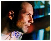 1t260 CHRISTIAN SLATER signed color 8x10 REPRO still '00s intense super close up of the actor!