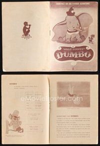 1t371 DUMBO Danish program '48 Walt Disney circus elephant classic, different cartoon images!!