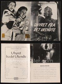 1t377 IT! THE TERROR FROM BEYOND SPACE Danish program '59 different images of wacky monster!