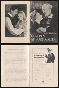 1t378 KEJSARN AV PORTUGALLIEN Danish program '45 Swedish romance starring Victor Sjostrom!