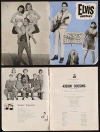 1t379 KISSIN' COUSINS Danish program '64 different images of hillbilly Elvis Presley!