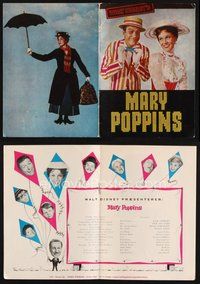 1t384 MARY POPPINS Danish program '64 Julie Andrews, Dick Van Dyke, Disney classic, different!