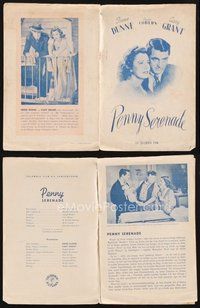 1t385 PENNY SERENADE Danish program '48 different images of Cary Grant & pretty Irene Dunne!