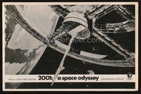 1t072 2001: A SPACE ODYSSEY English pressbook '68 Stanley Kubrick, art of space wheel by McCall!
