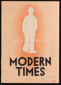 1t133 MODERN TIMES English pressbook '36 many wonderful images of Charlie Chaplin!