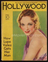 1t181 HOLLYWOOD magazine April 1933 wonderful portrait of pretty Sally Blane!