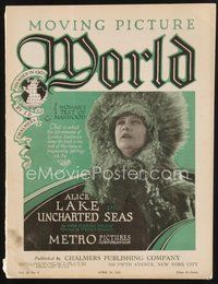 1t167 MOVING PICTURE WORLD exhibitor magazine Apr 30 1921 Cabinet of Dr. Caligari, Shadowland cover