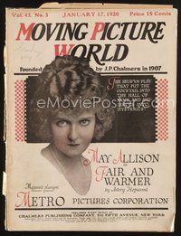 1t165 MOVING PICTURE WORLD exhibitor magazine January 17, 1920 Fatty Arbuckle, Jack Dempsey, Vidor