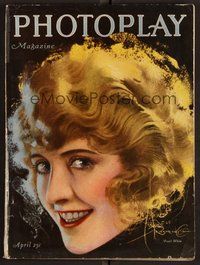 1t177 PHOTOPLAY magazine April 1920 great art of smiling Pearl White by Rolf Armstrong!