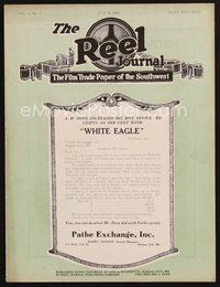 1t170 REEL JOURNAL exhibitor magazine July 8, 1922 showing White Eagle doubled his receipts!
