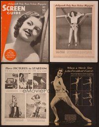 1t191 SCREEN GUIDE magazine May 1938 super close up of beautiful smiling Myrna Loy!