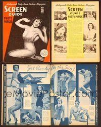 1t194 SCREEN GUIDE PHOTO-PARADE magazine May 1937 how DeMille made Claudette Colbert sexier!