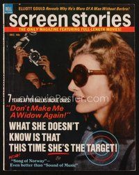 1t202 SCREEN STORIES magazine December 1970 Jackie O doesn't want to be a widow again!