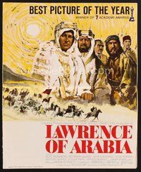1t120 LAWRENCE OF ARABIA pressbook '63 David Lean classic starring Peter O'Toole!