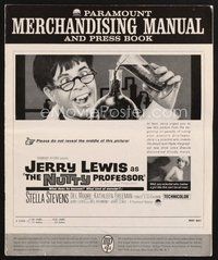 1t139 NUTTY PROFESSOR pressbook '63 wacky Jerry Lewis directs & stars w/pretty Stella Stevens!