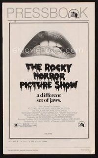 1t144 ROCKY HORROR PICTURE SHOW pressbook '75 + program & supplement from '78 & '79 cult showings!