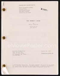 1t212 BIG MOMMA'S HOUSE first production draft script August 24, 1999, screenplay by Darryl Quarrles