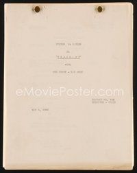 1t222 EX-CHAMP continuity & dialogue script May 5, 1939, screenplay by Alex Gottlieb & Hartmann!