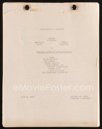 1t223 FEUDIN', FUSSIN' & A-FIGHTIN' continuity & dialogue script Jun 3 1948, screenplay by Beauchamp
