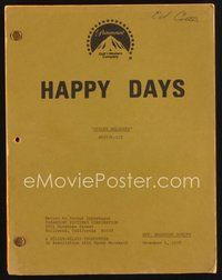 1t225 HAPPY DAYS TV revised shooting script Dec 1, 1978, screenplay by Levant, Stolen Memories!
