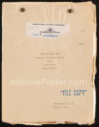 1t237 IT'S A WISE CHILD dialogue cutting continuity script Febr 25, 1931, screenplay by Johnson!