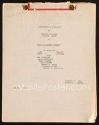 1t253 UNGUARDED MOMENT continuity & dialogue script June 26, 1956, screenplay by Meadow & Marcus!