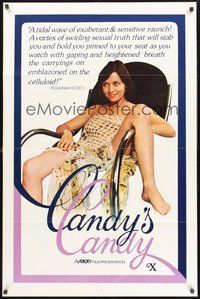 1w158 CANDICE CANDY 1sh '76 Sylvia Bourdon, x-rated, Al Goldstein loved it, Candy's Candy!