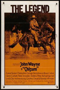 1w180 CHISUM 1sh '70 Andrew V. McLaglen, Forrest Tucker, The Legend big John Wayne!
