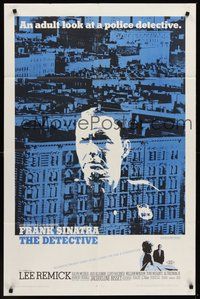 1w236 DETECTIVE 1sh '68 Frank Sinatra as gritty New York City cop, an adult look at police!