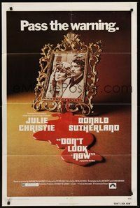 1w253 DON'T LOOK NOW 1sh '73 Julie Christie, Donald Sutherland, directed by Nicolas Roeg!