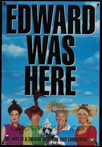 1w270 EDWARD SCISSORHANDS teaser DS 1sh '90 Tim Burton classic, great image of wacky haircuts!