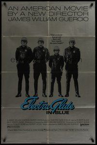 1w272 ELECTRA GLIDE IN BLUE foil 1sh 1973 short cop Robert Blake and Alan Ladd are same height!