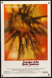 1w455 INVASION OF THE BODY SNATCHERS 1sh '78 Philip Kaufman classic remake of deep space invaders!