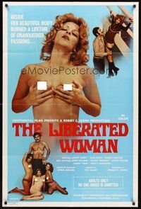 1w507 LIBERATED WOMAN 1sh '72 her body burned a lifetime of unawakened passions, John Holmes!