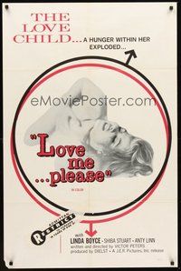 1w544 LOVE ME PLEASE 1sh '69 The Love Child, Linda Boyce, the hunger within exploded!