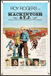 1w560 MACKINTOSH & T.J. 1sh '75 Robert Tanenbaum art of Roy Rogers & cattle!