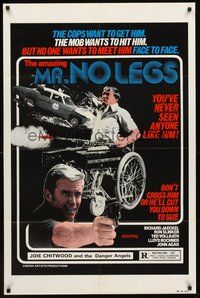1w633 MR. NO LEGS 1sh '81 Richard Jaeckel, wild action, wheelchair & guns image!