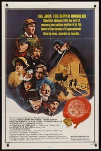 1w635 MURDER BY DECREE 1sh '79 Christopher Plummer as Sherlock Holmes, James Mason as Dr. Watson!