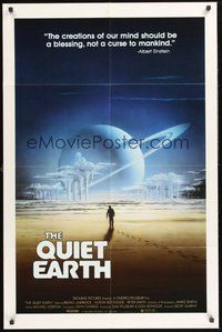 1w722 QUIET EARTH 1sh '85 New Zealand post-apocalyptic sci-fi, Bruno Lawrence!