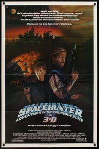 1w812 SPACEHUNTER ADVENTURES IN THE FORBIDDEN ZONE 1sh '83 art of Molly Ringwald, Peter Strauss!