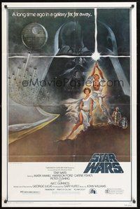 1w824 STAR WARS style A 1sh '77 George Lucas classic sci-fi epic, great art by Tom Jung!