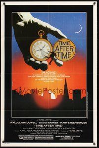 1w885 TIME AFTER TIME 1sh '79 Malcolm McDowell as H.G. Wells, David Warner as Jack the Ripper!