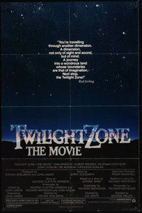 1w905 TWILIGHT ZONE 1sh '83 George Miller, Steven Spielberg, Joe Dante, from Rod Serling TV series