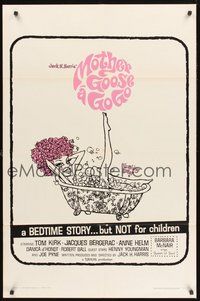 1w919 MOTHER GOOSE A GO GO 1sh '66 Tommy Kirk, comedy, Unkissed Bride!