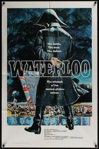 1w956 WATERLOO int'l 1sh '70 great artwork of Rod Steiger as Napoleon Bonaparte!