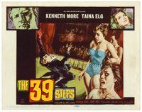1x045 39 STEPS TC '60 Kenneth More, Taina Elg, English crime thriller, cool art!