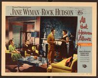 1x341 ALL THAT HEAVEN ALLOWS LC #5 '55 Rock Hudson & Gloria Talbott watch Jane Wyman talk to son!