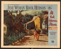 1x342 ALL THAT HEAVEN ALLOWS LC #6 '55 Rock Hudson & Jane Wyman walking around his nursery!